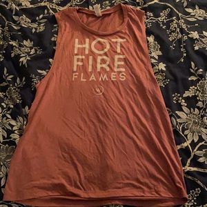 Whitney Simmons Hot Fire Flames Tank